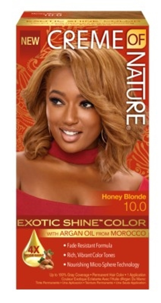 BL Creme Of Nature Color #10.0 Honey Blonde Exotic Shine - Pack of 3