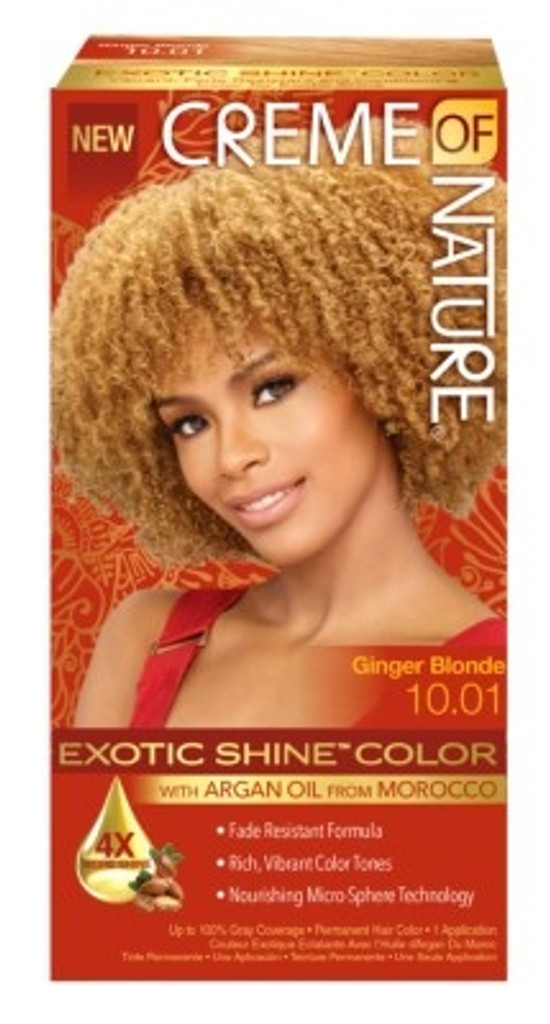 BL Creme Of Nature Color #10.01 Ginger Blonde Exotic Shine - Pack of 3