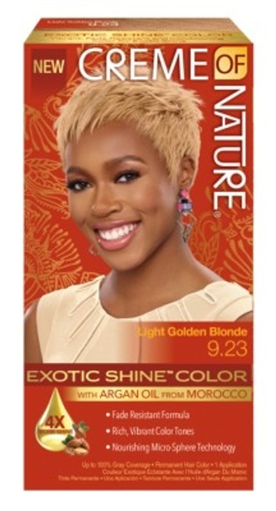 BL Creme Of Nature Color #9.23 Light Golden Blnd Exotic Shine - Pack of 3
