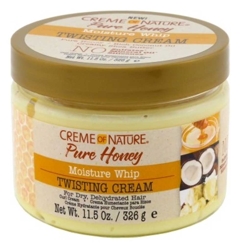  Creme Of Nature Pure Honey Twisting Cream 11.5oz Jar X 3 Counts