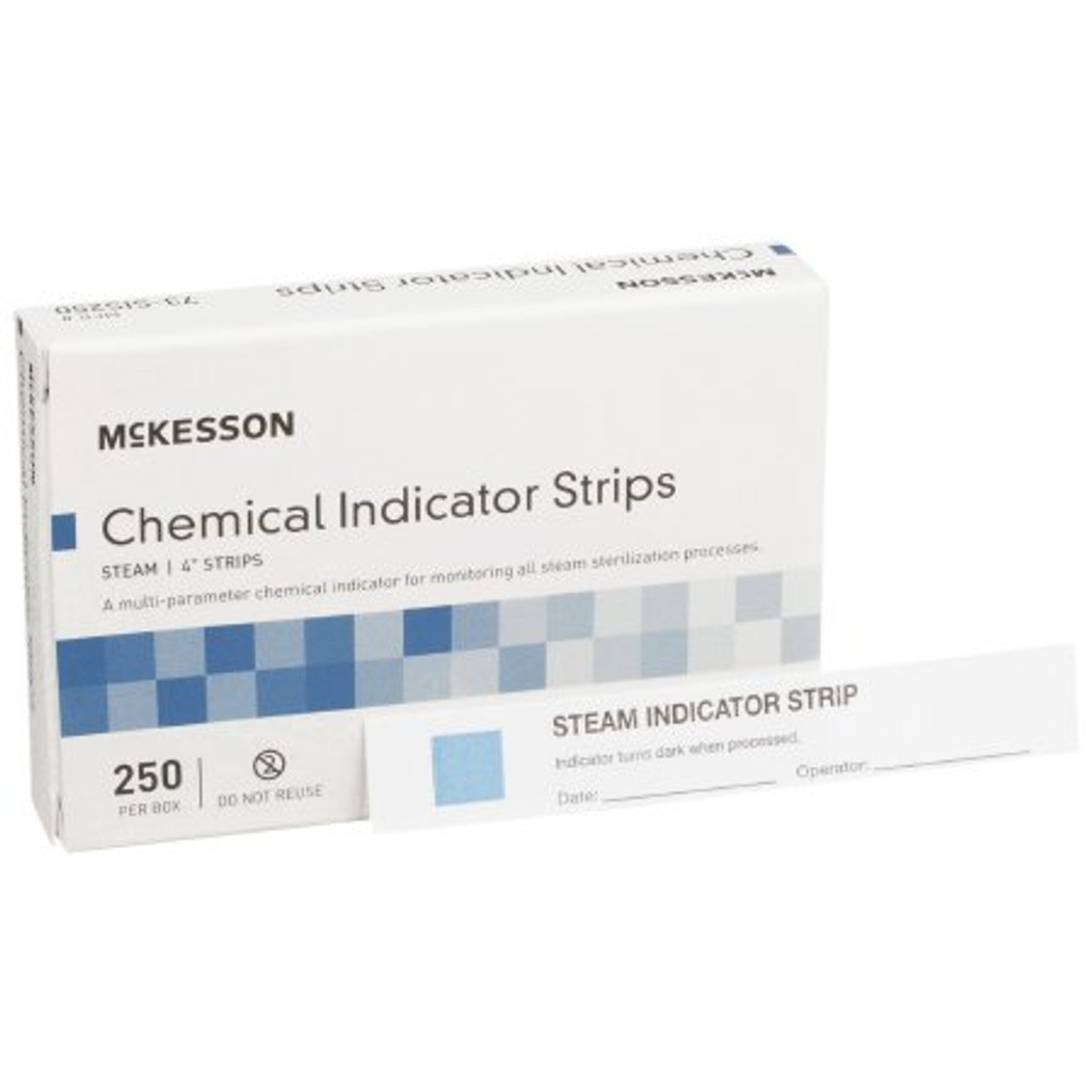 McKesson Sterilization Chemical Indicator Strip Steam 4 Inch
