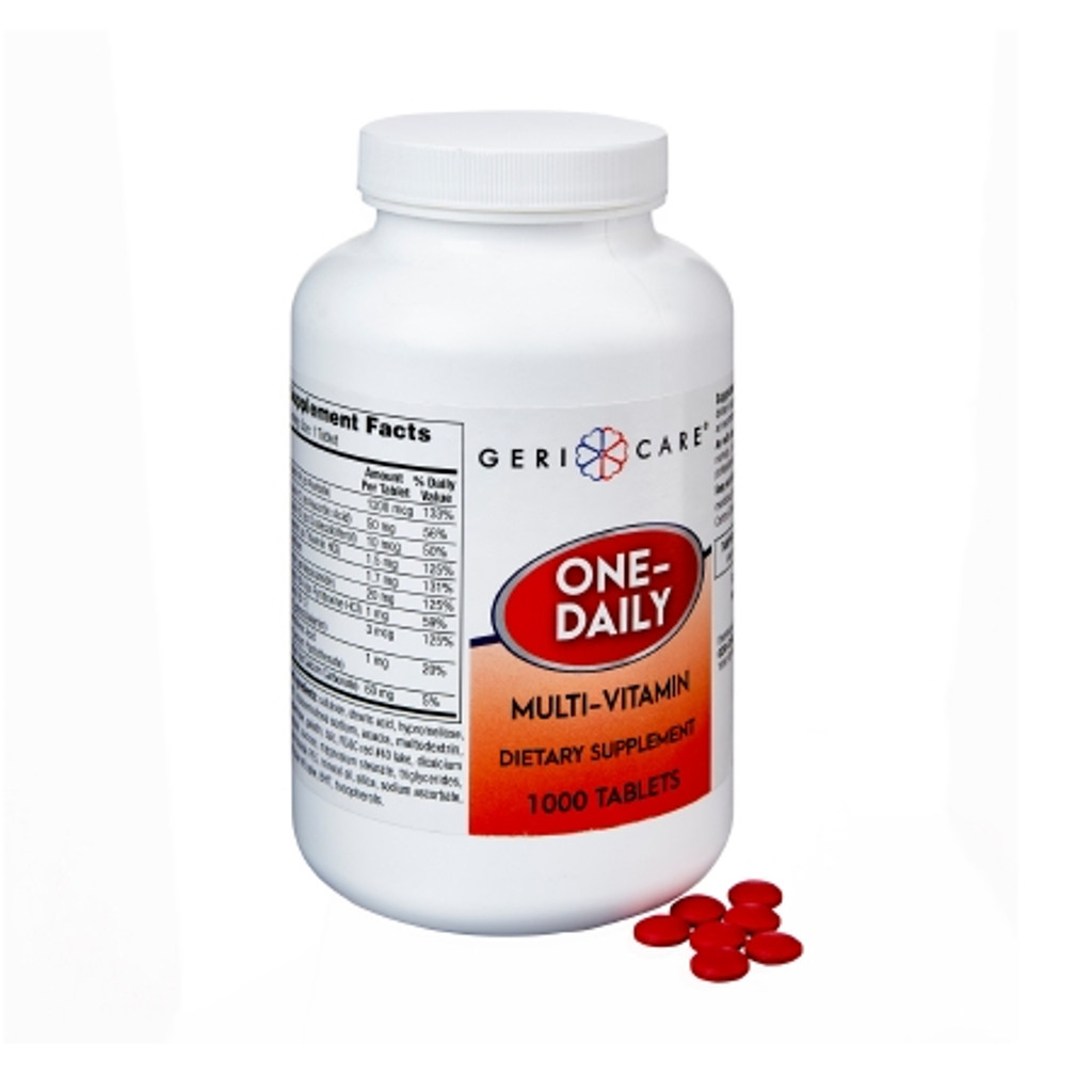 Multivitamin Supplement Geri-Care Tablet 1000 per Bottle
