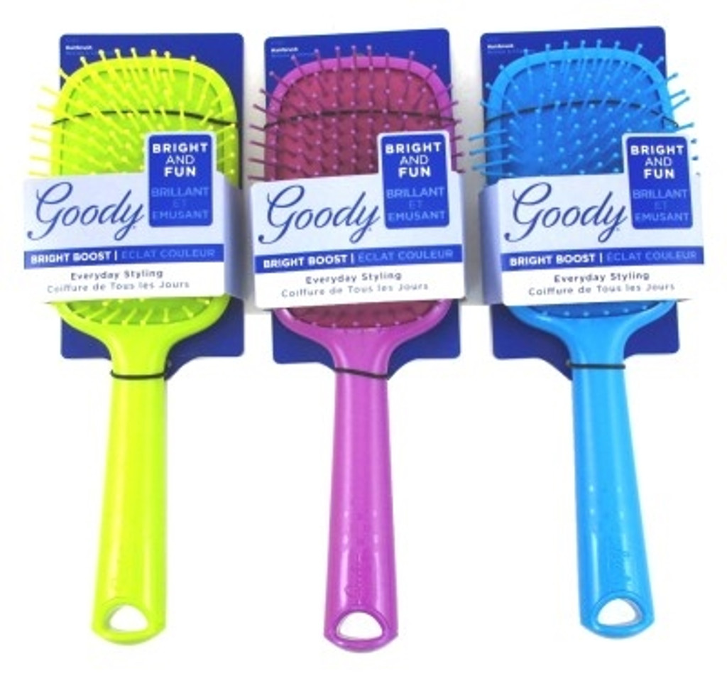 BL Goody #11157 Brush Bright Boost Paddle Asstorted Colors (3 Pieces)