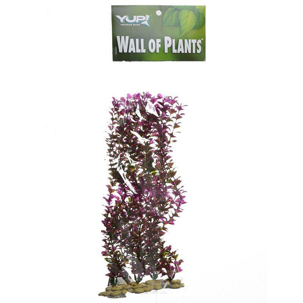 Yup Aquarium Decor Mur de Plantes - Rouge et Vert -1 Pack