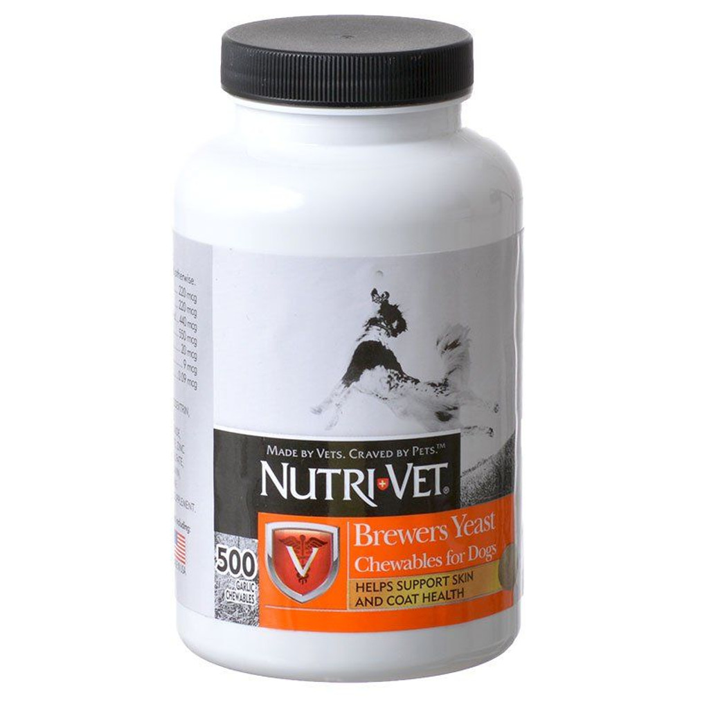 Nutri-Vet Brewers Yeast Flavored with Garlic 500 Count