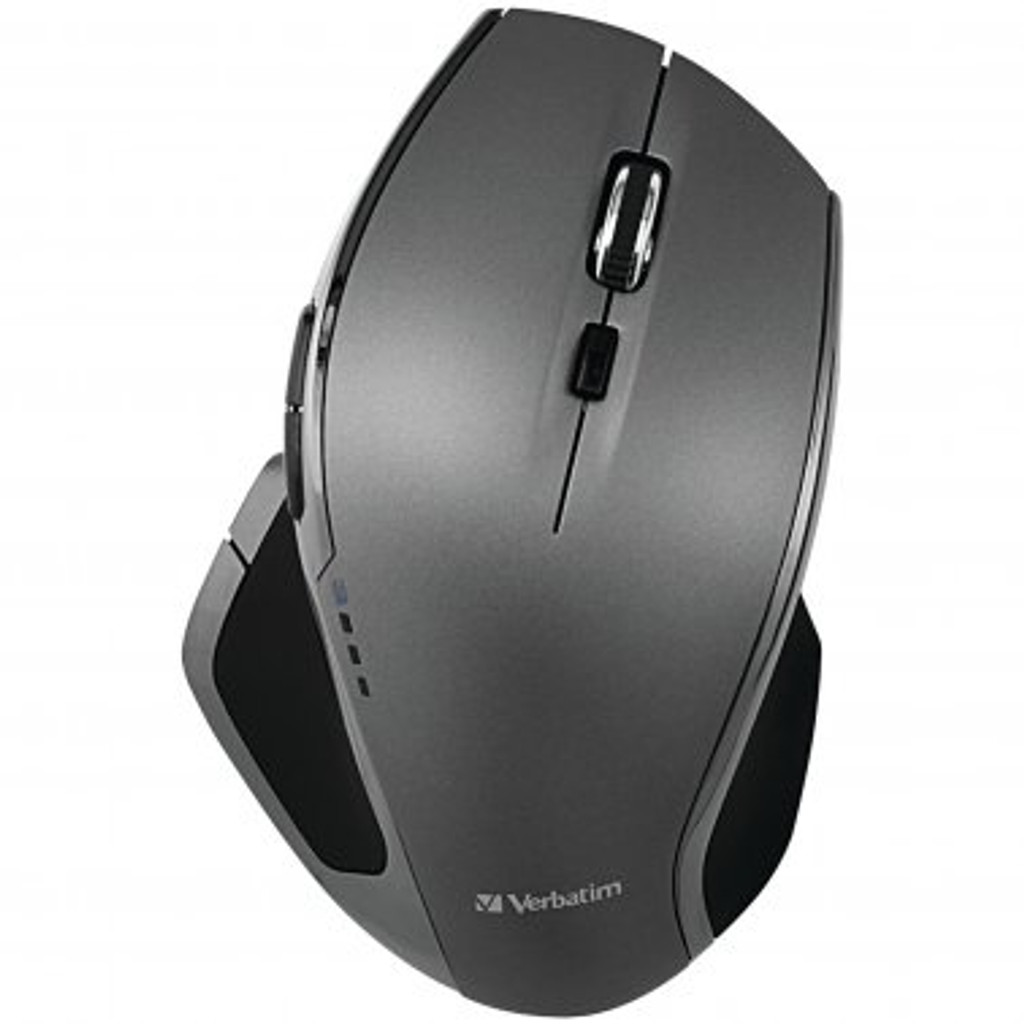 Mouse de luxo com led azul sem fio Verbatim de 8 botões