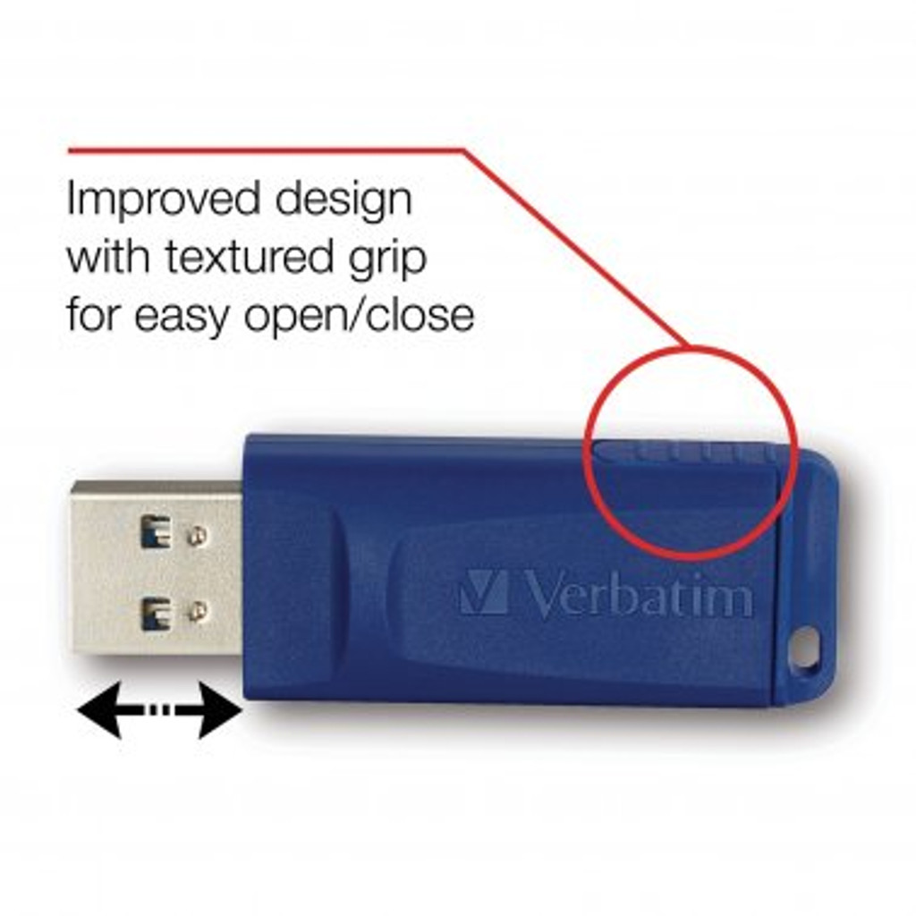 Unidade flash USB Store 'n' Go Verbatim de 16 GB (2 unidades; azul e verde)