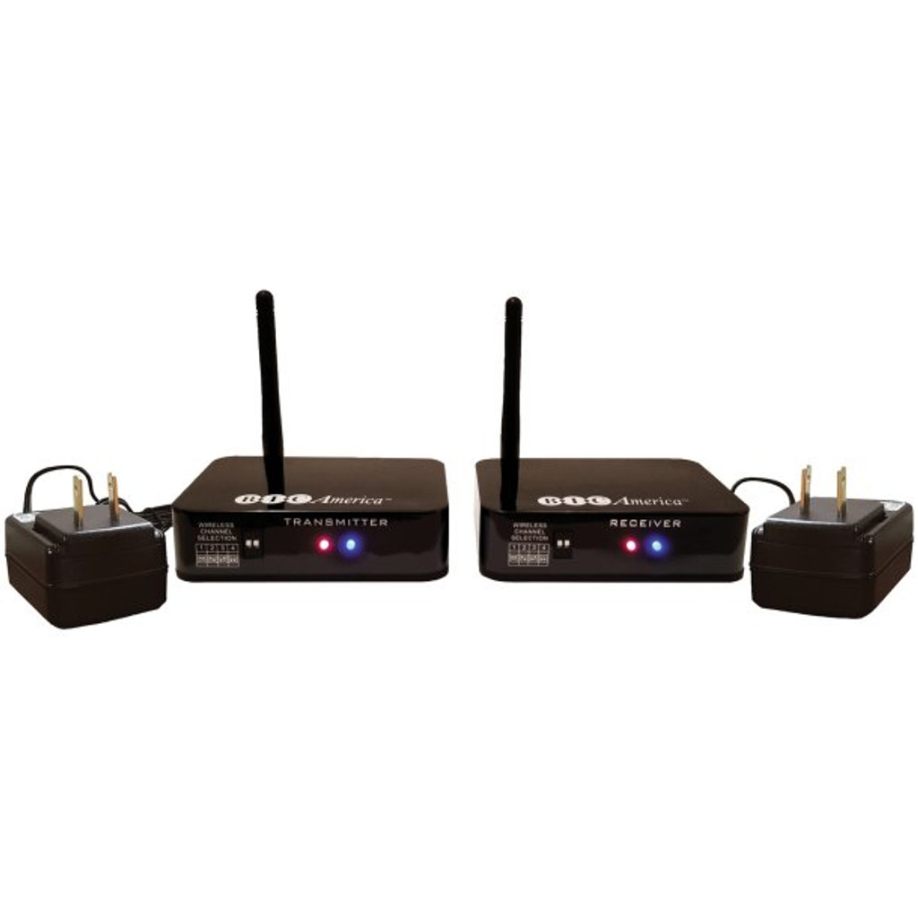 BIC America WTR-SYS Kit émetteur/récepteur audio sans fil 4 canaux pour caissons de basses et haut-parleurs alimentés