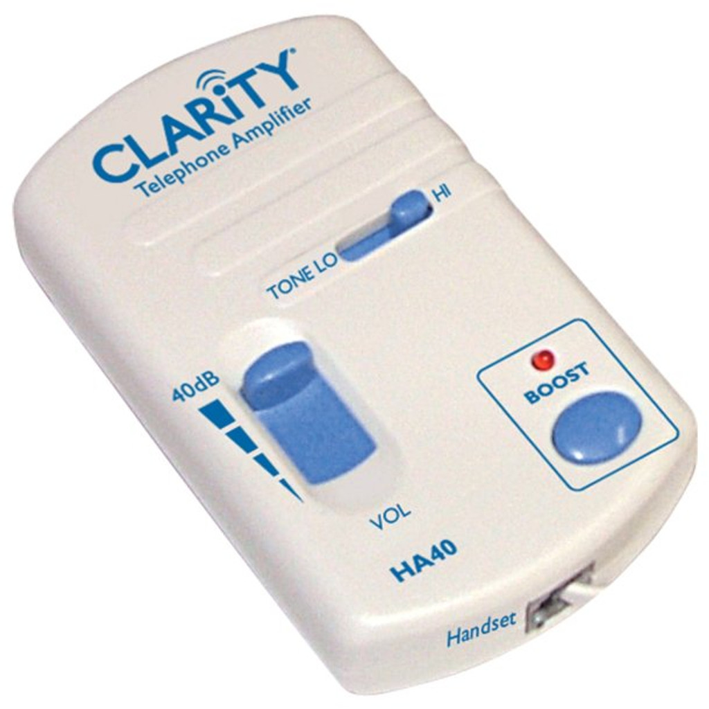 Clarity HA40 Portable Telephone Handset In-Line Amp