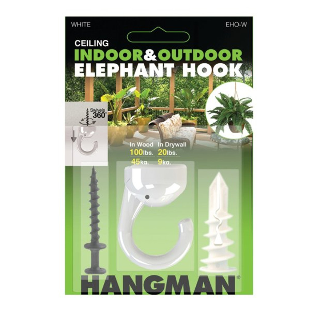 Hangman Indoor/Outdoor Elephant Ceiling Hook