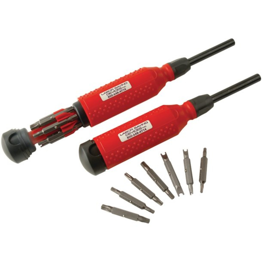 Labor Saving Devices MegaPro 15-in-1 Tamperproof Bit Screwdriver