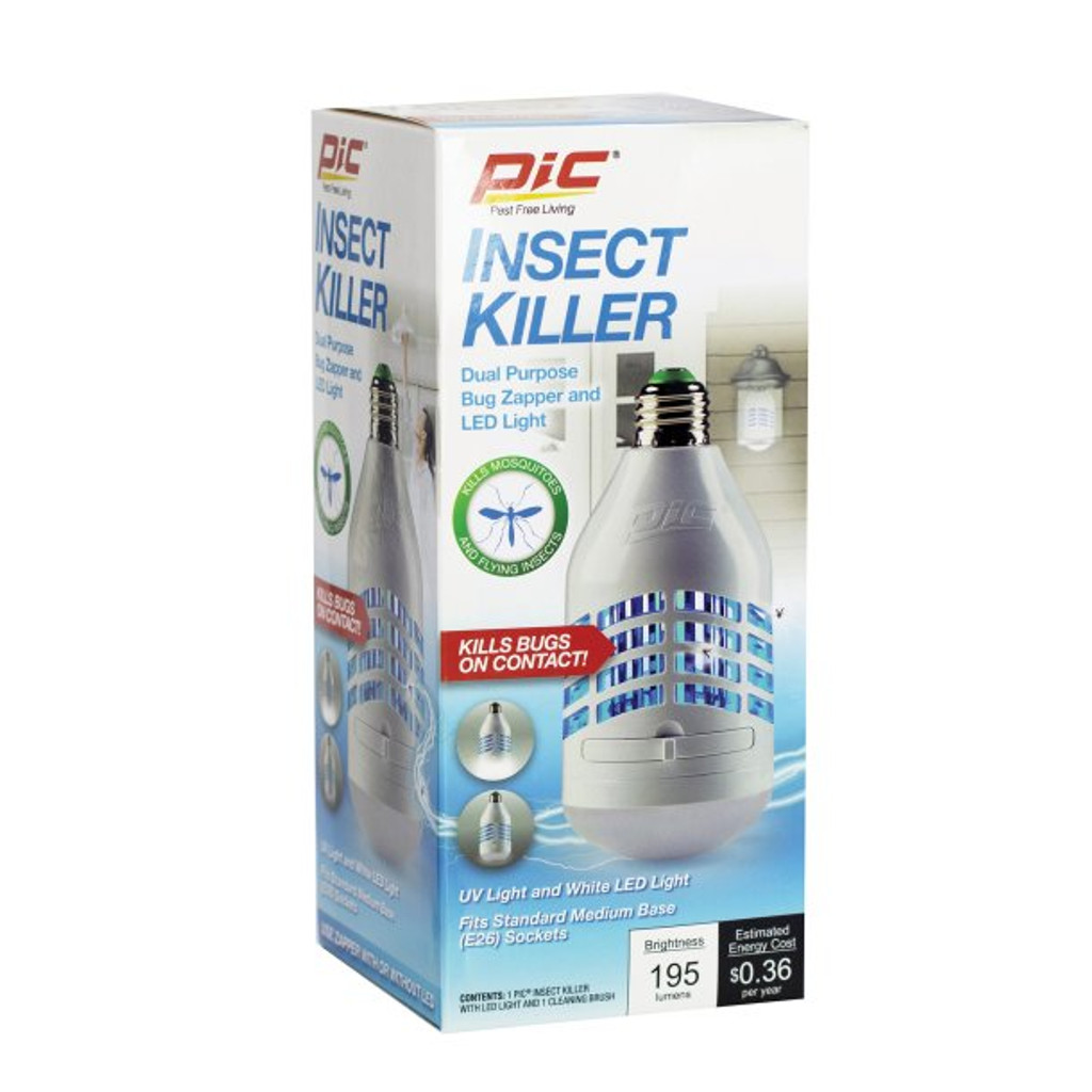 Lampe LED anti-insectes Pic blanche