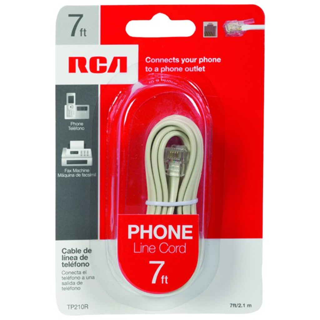 Cordon de ligne téléphonique RCA 7 pieds