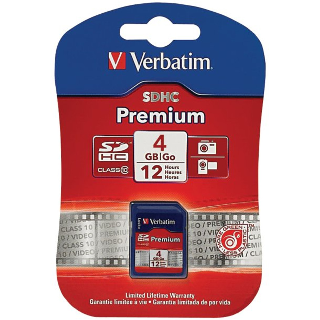 Verbatim Class 10 SDHC™ Card (4GB)