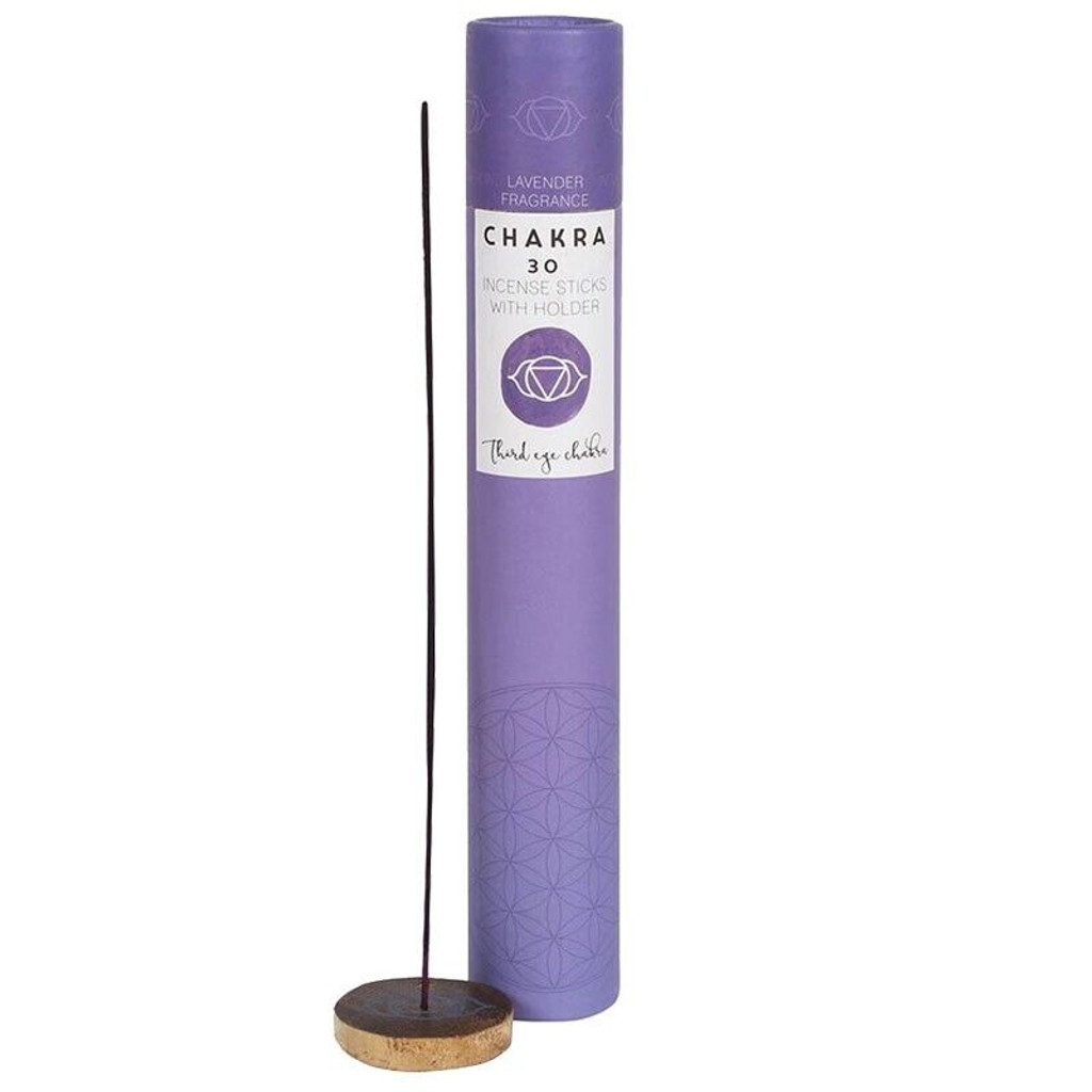 PT Third Eye Chakra Lavender Incense Sticks with Holder