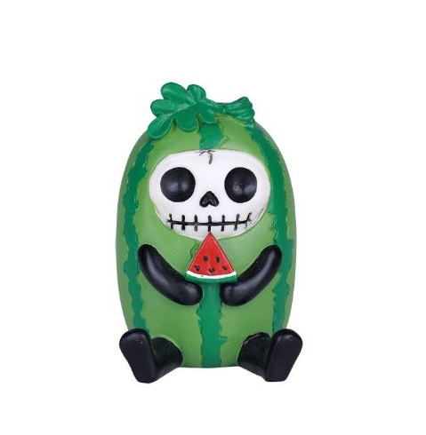 Sitting Furrybones® Flappy Vampir Skull – Sitzendes Deko-Skelett Mit Kapuze, Handbemalt, Ca. 9,5x7,5x5,7 Cm
