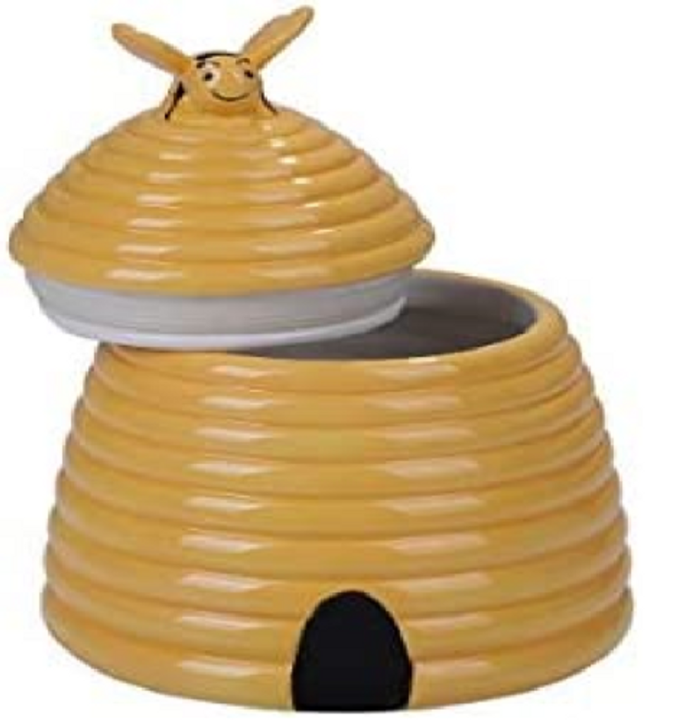 PT Honeybee Beehive Ceramic Cookie Jar