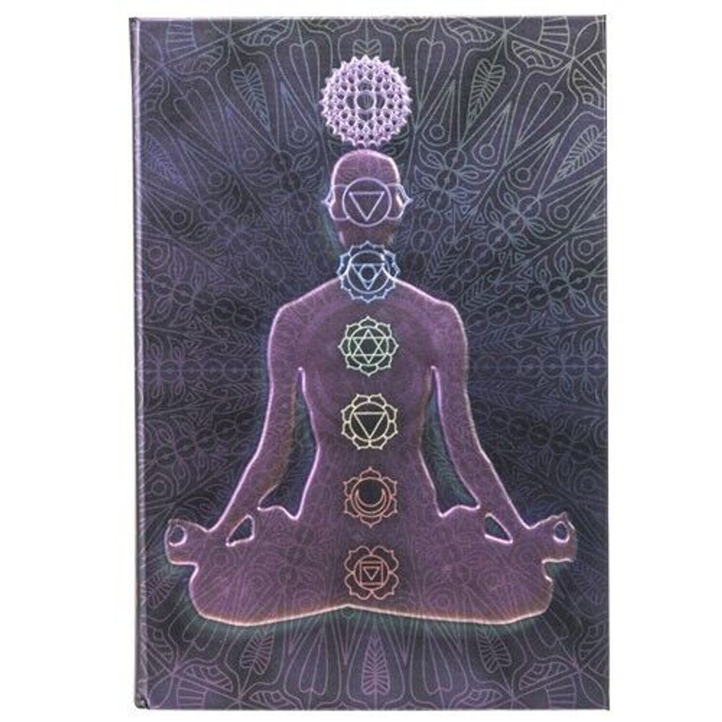 PT The Seven Chakras Embossed Hard Cover Blank Writing Journal