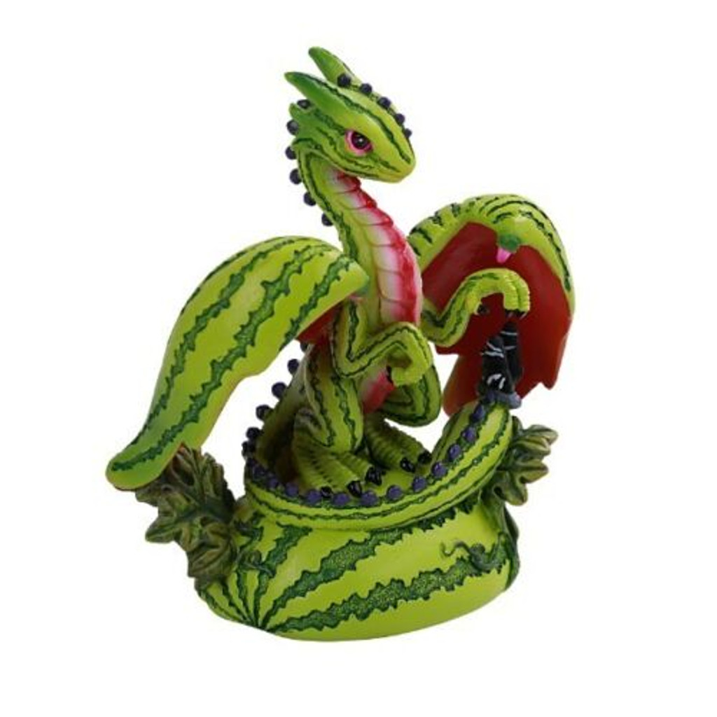 PT Dragons Watermelon Dragon Hand Painted Resin Statue Figurine