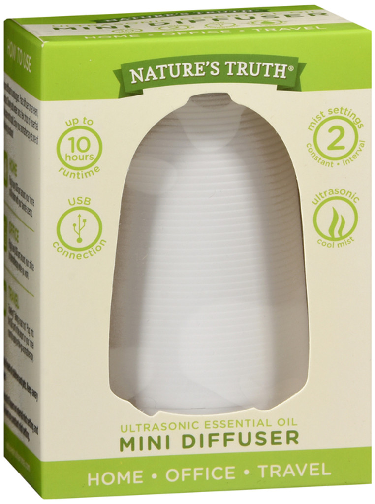  Mini-diffuseur d'huiles essentielles à ultrasons Nature's Truth