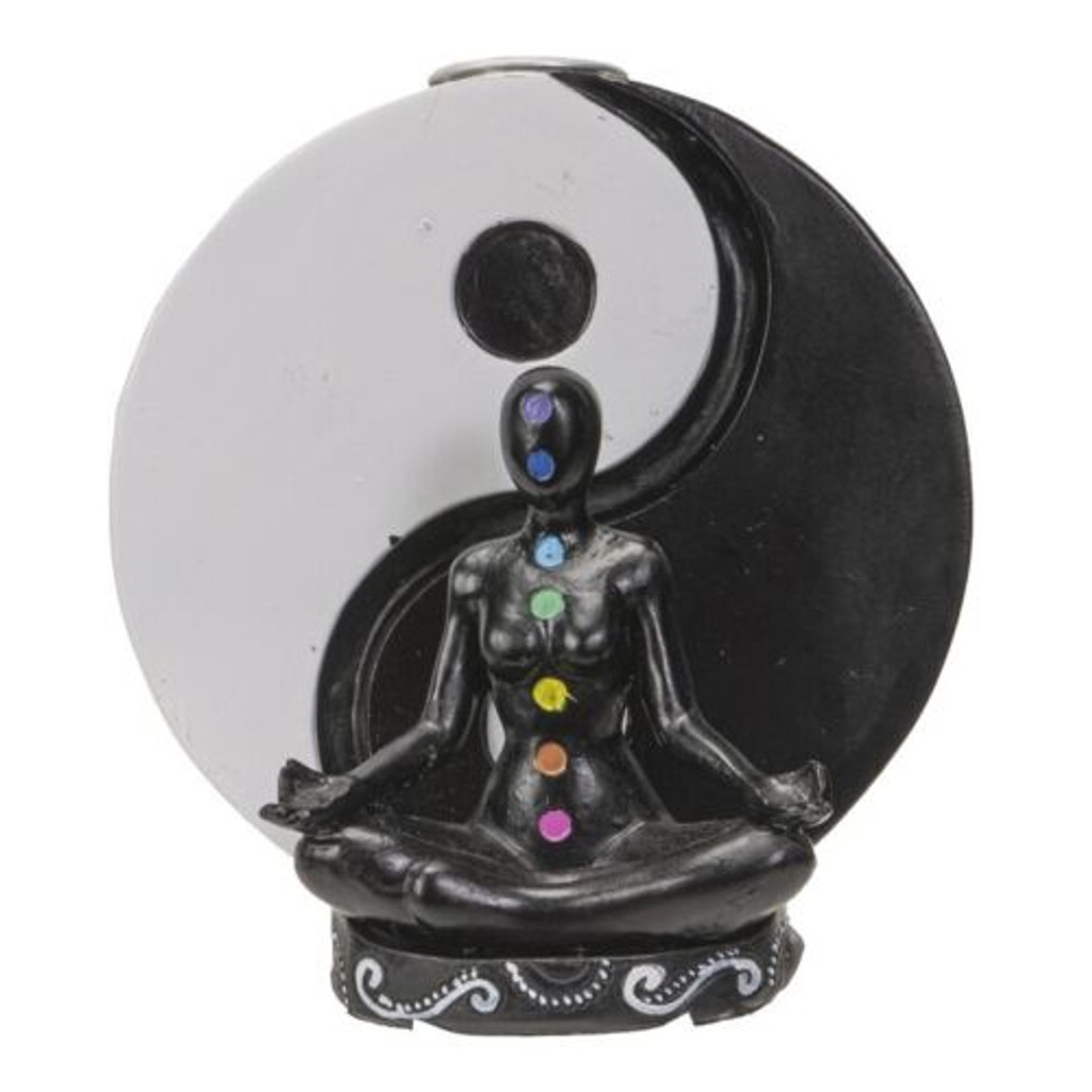 PT Yin Yang Chakra Resin Backflow Incense Burner