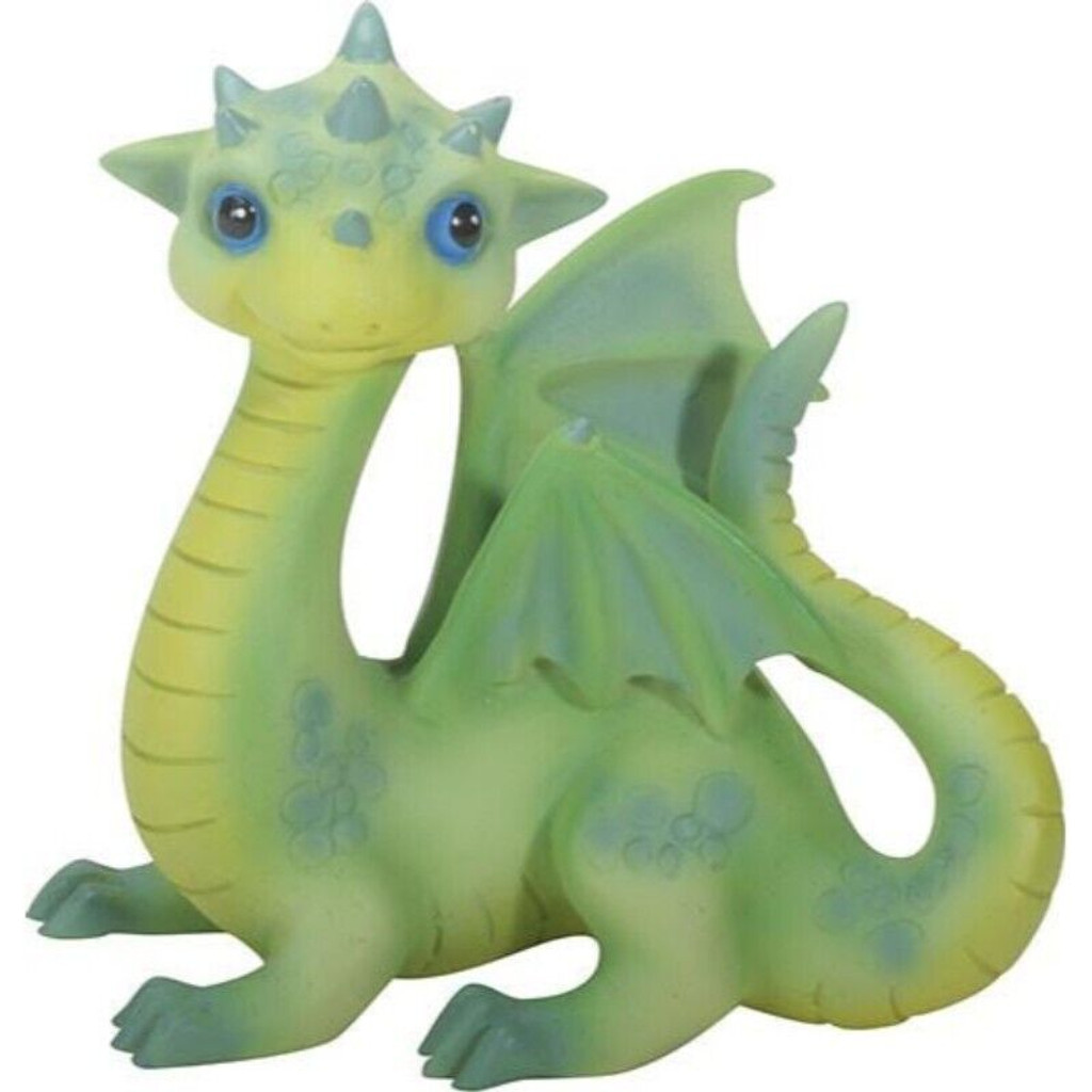 PT Fiona le bébé dragon vert statue en résine mini figurine