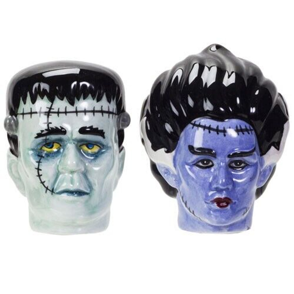 PT Mr and Mrs Frankenstein Salt and Pepper Shaker Set