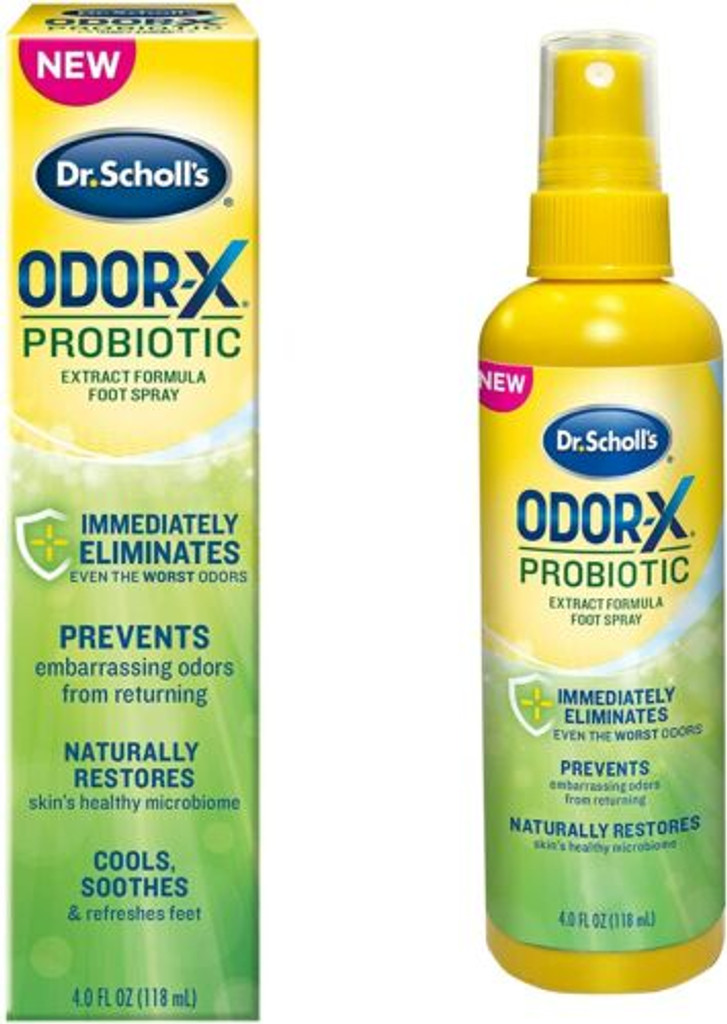 תרסיס פרוביוטי לרגליים של Dr Scholl Odor-X 4 אונקיות