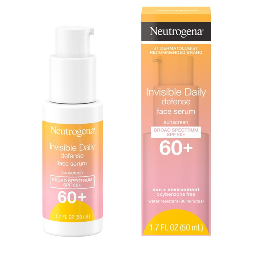 نيوتروجينا - مصل الوجه اليومي غير المرئي بمعامل حماية من الشمس SPF 60+، 1.7 أونصة