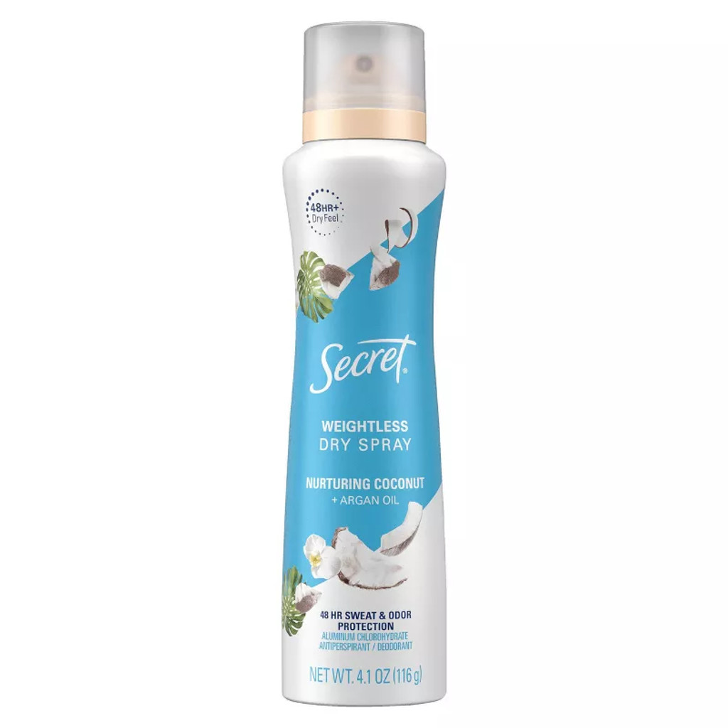 BL Secret Deodorant Dry Spray Nurturing Coconut 4.1oz - Pack of 3