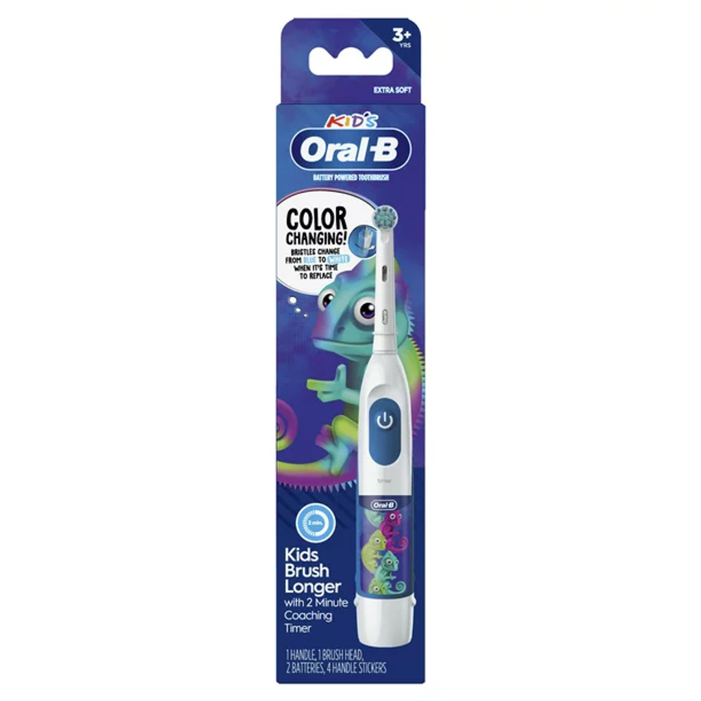 Escova de dentes BL Oral-B Kids X-Soft com mudança de cor alimentada por bateria - pacote de 3 