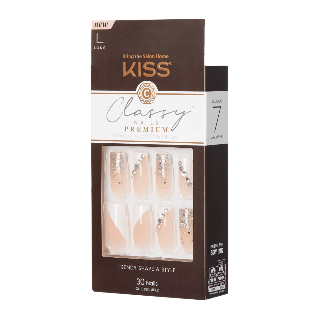 BL Kiss Classy Premium Nails 30 Count Long Length - Pack of 3 