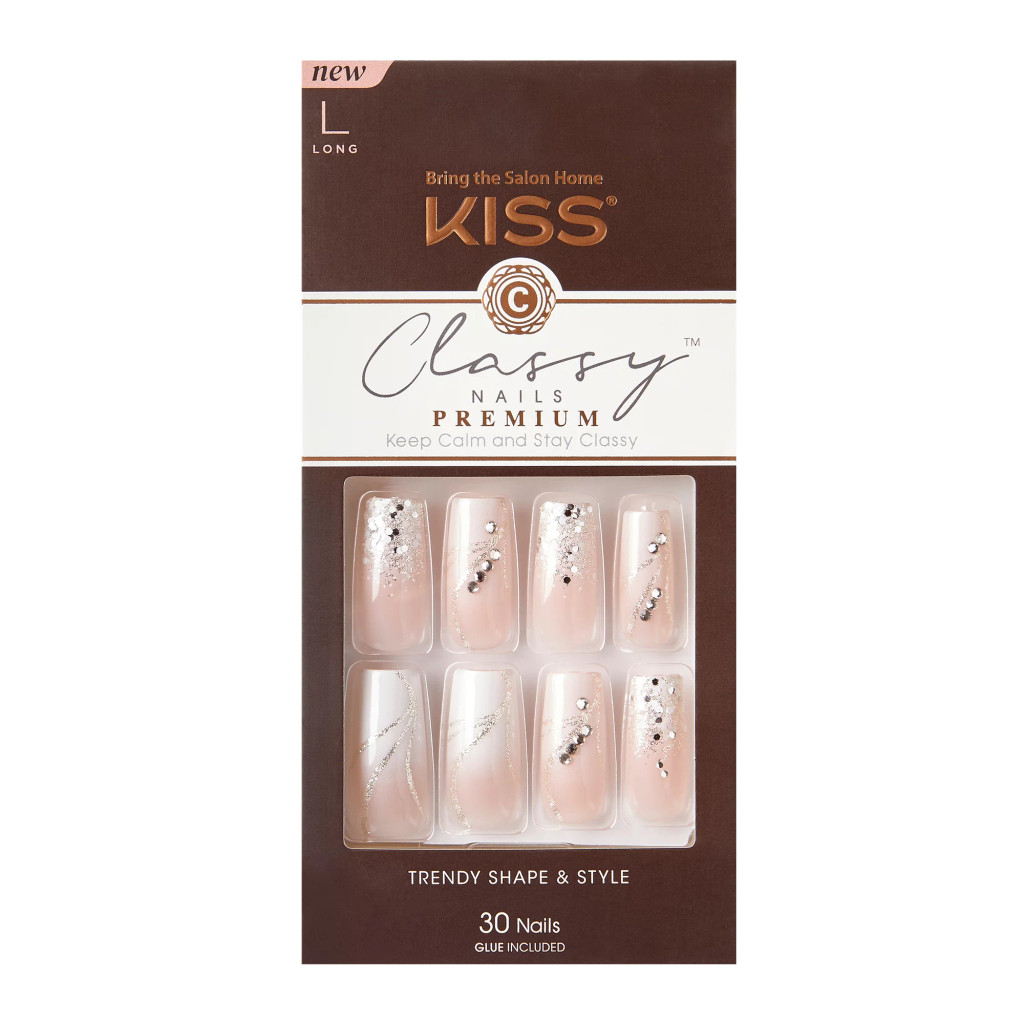 BL Kiss Classy Premium Nails Stunning! 30 Count Long Length - Pack of 3