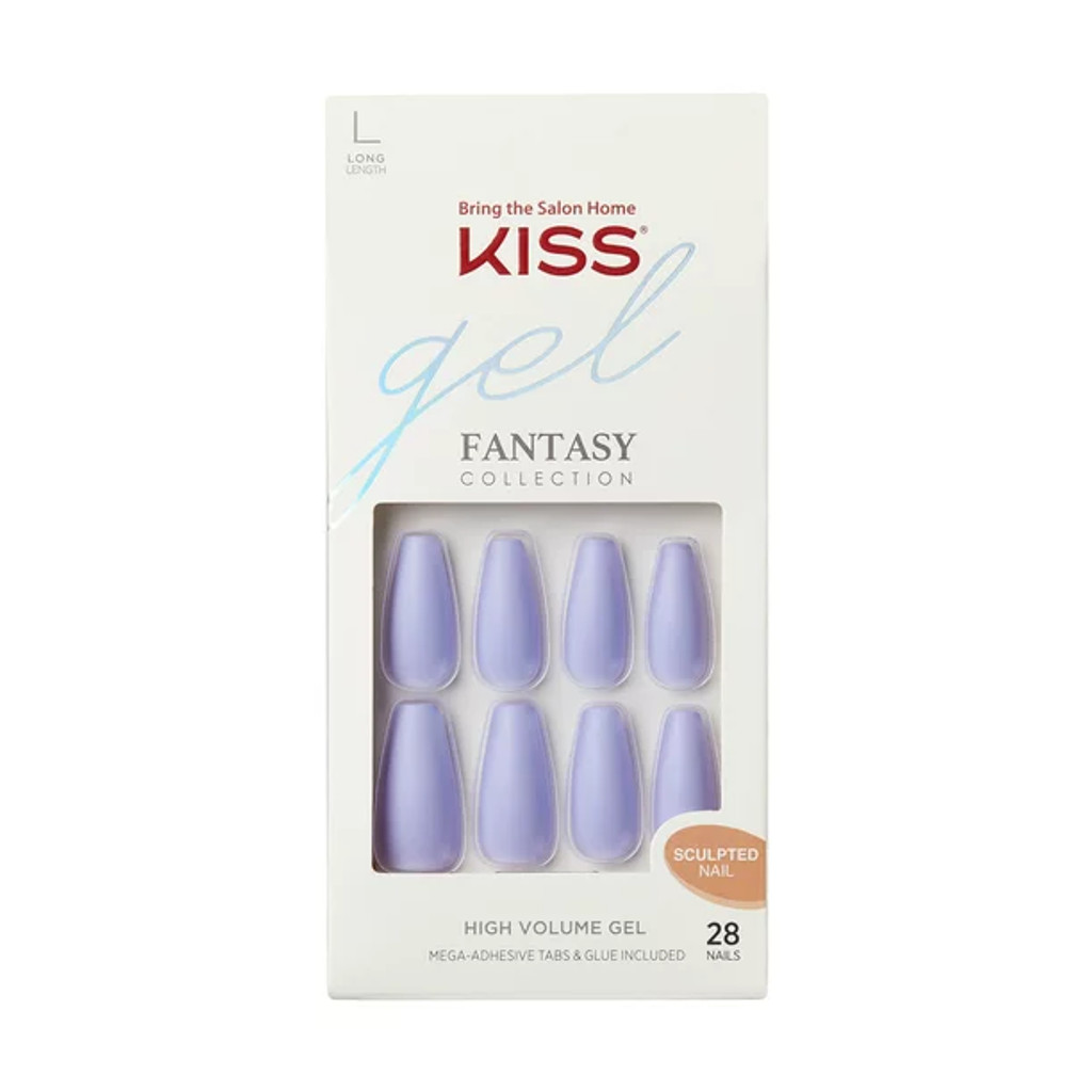 BL Kiss Gel Fantasy Collection 28 Count Purple Long Length - Pack of 3 