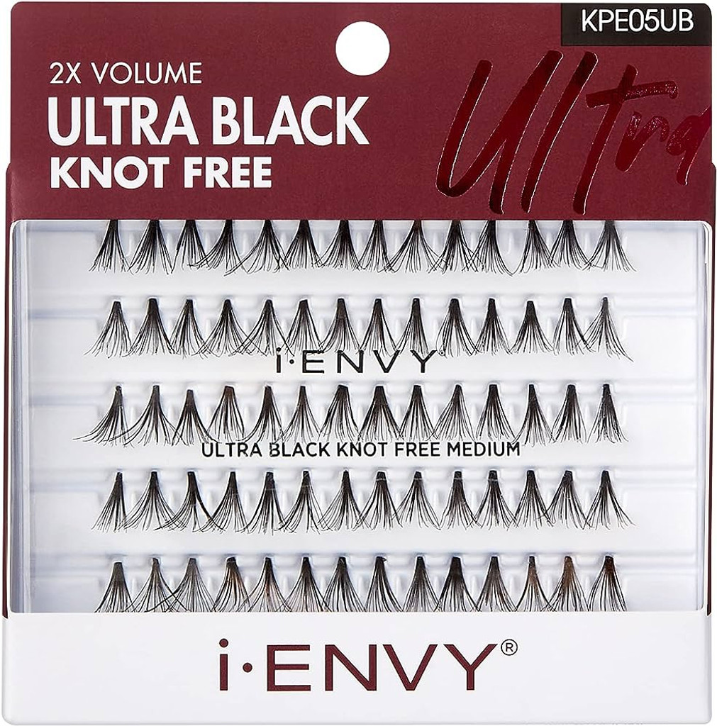 BL Kiss I Envy Knot Free Medium 70 Lashes Ultra Black - Pack of 3