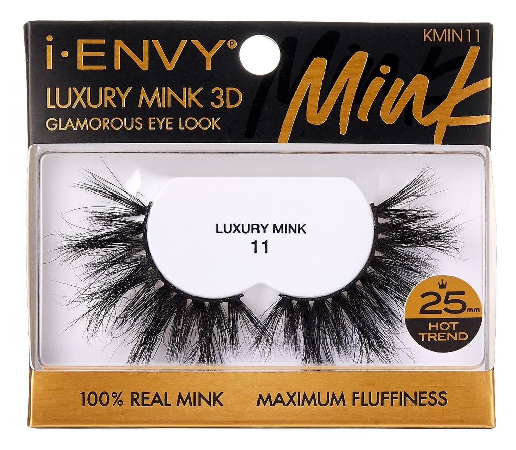 BL Kiss I Envy Luxury Mink 3D 11 Lashes - Pack of 3 