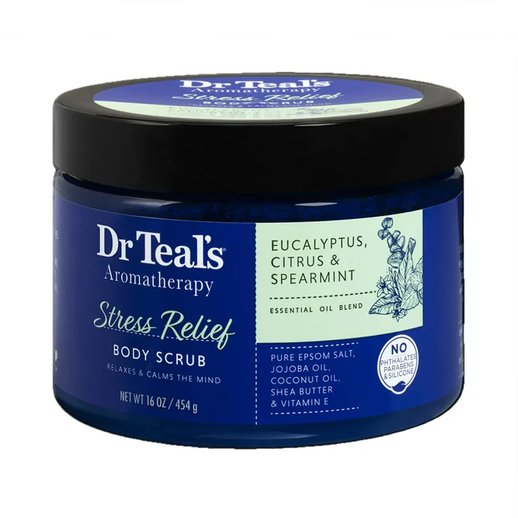 BL Dr Teals Aromatherapy Body Scrub Stress Relief 16oz Jar - Pack of 3