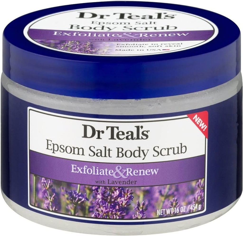 BL Dr Teals Body Scrub Exfoliate And Renew W/Lavender 16oz Jar - Pack of 3