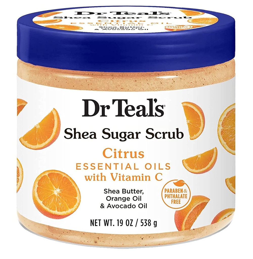 BL Dr Teals Shea Sugar Scrub Citrus 19oz Jar - Pack of 3