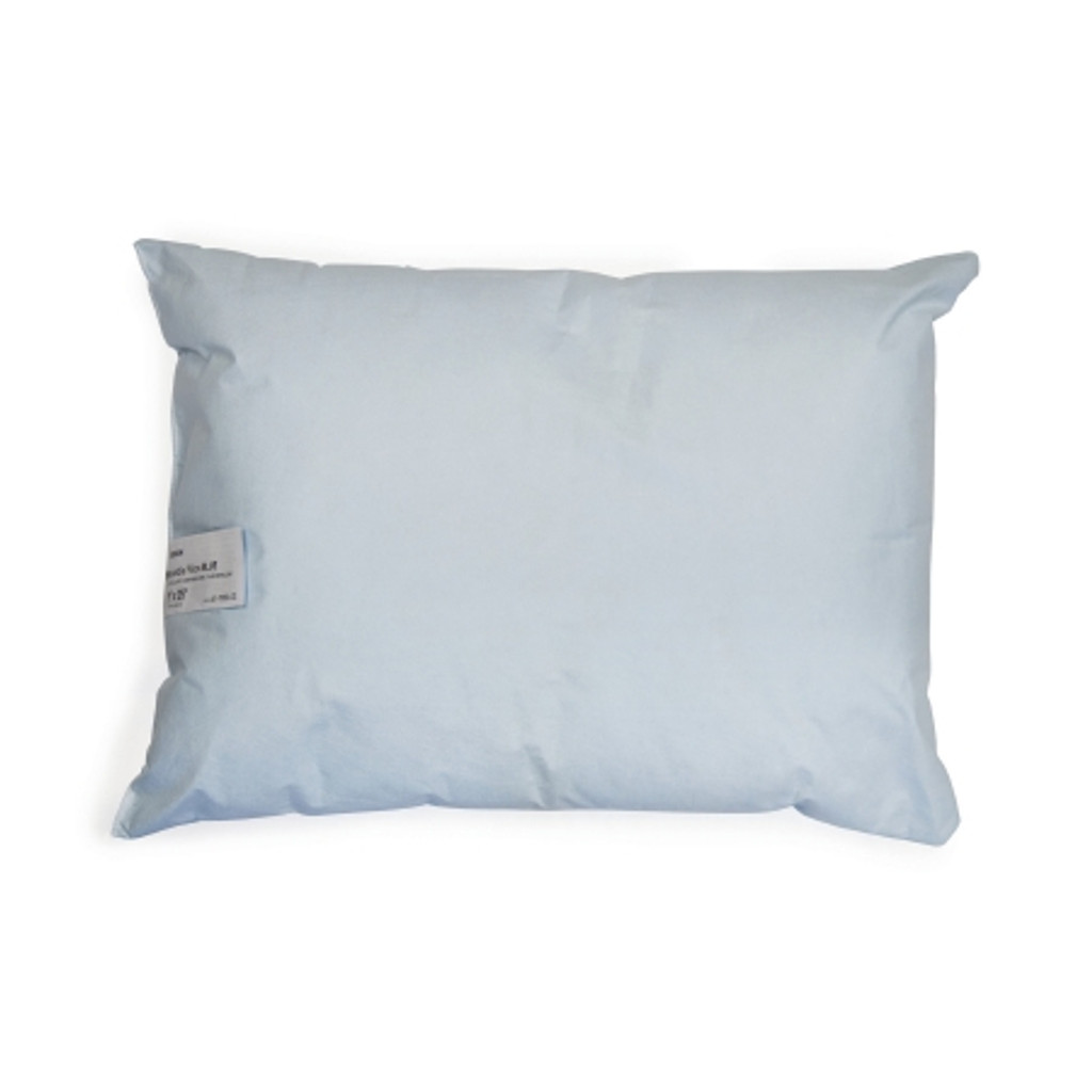 Almohada de cama mckesson 19 x 25 pulgadas azul reutilizable
