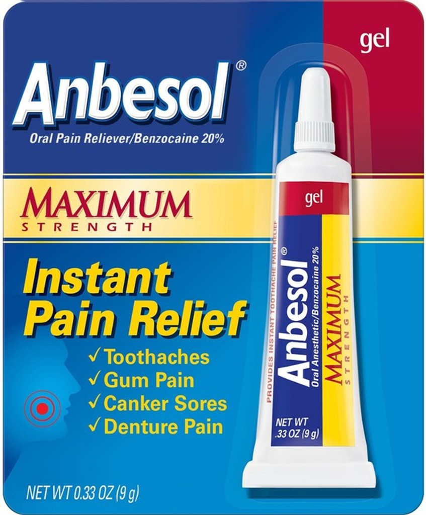  Anbesol 20% gel met maximale sterkte 0,33 oz