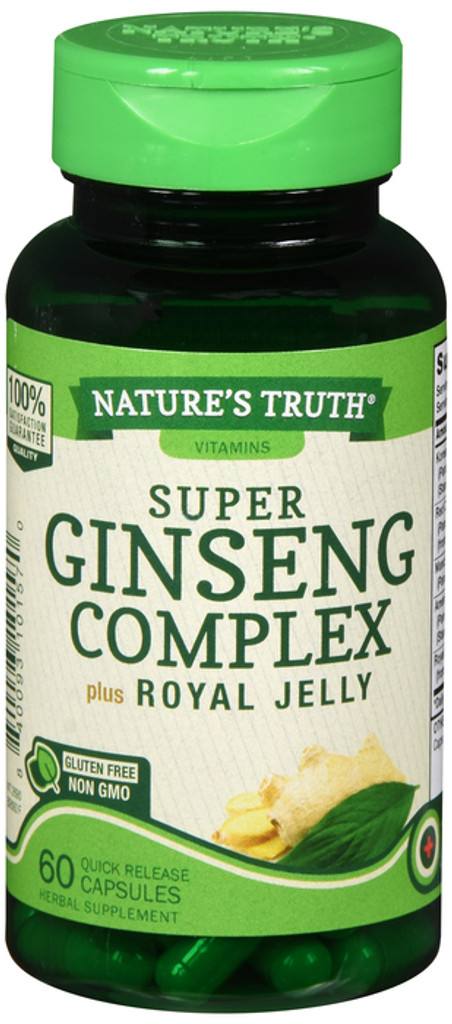 Nature's Truth Super Ginseng Complex 60 Ct Quick Release Capsules