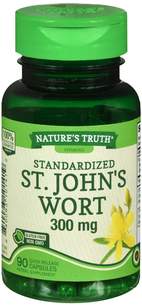 Nature's Truth St. John's Wort 300mg 90 Ct Quick Release Capsules