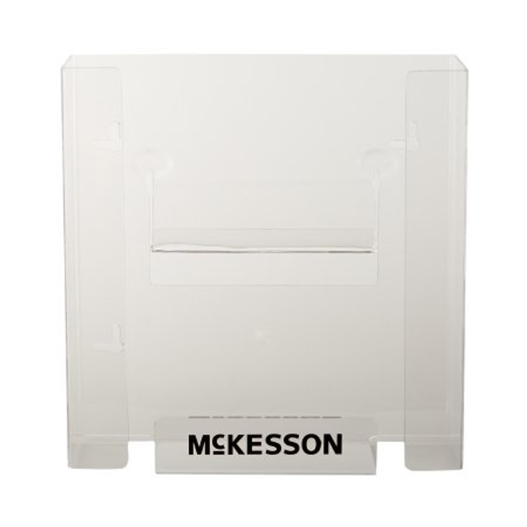 Suporte para porta-luvas McKesson montado horizontal ou verticalmente com capacidade de 2 caixas transparente 4 x 10 x 10-3/4 polegadas de plástico

