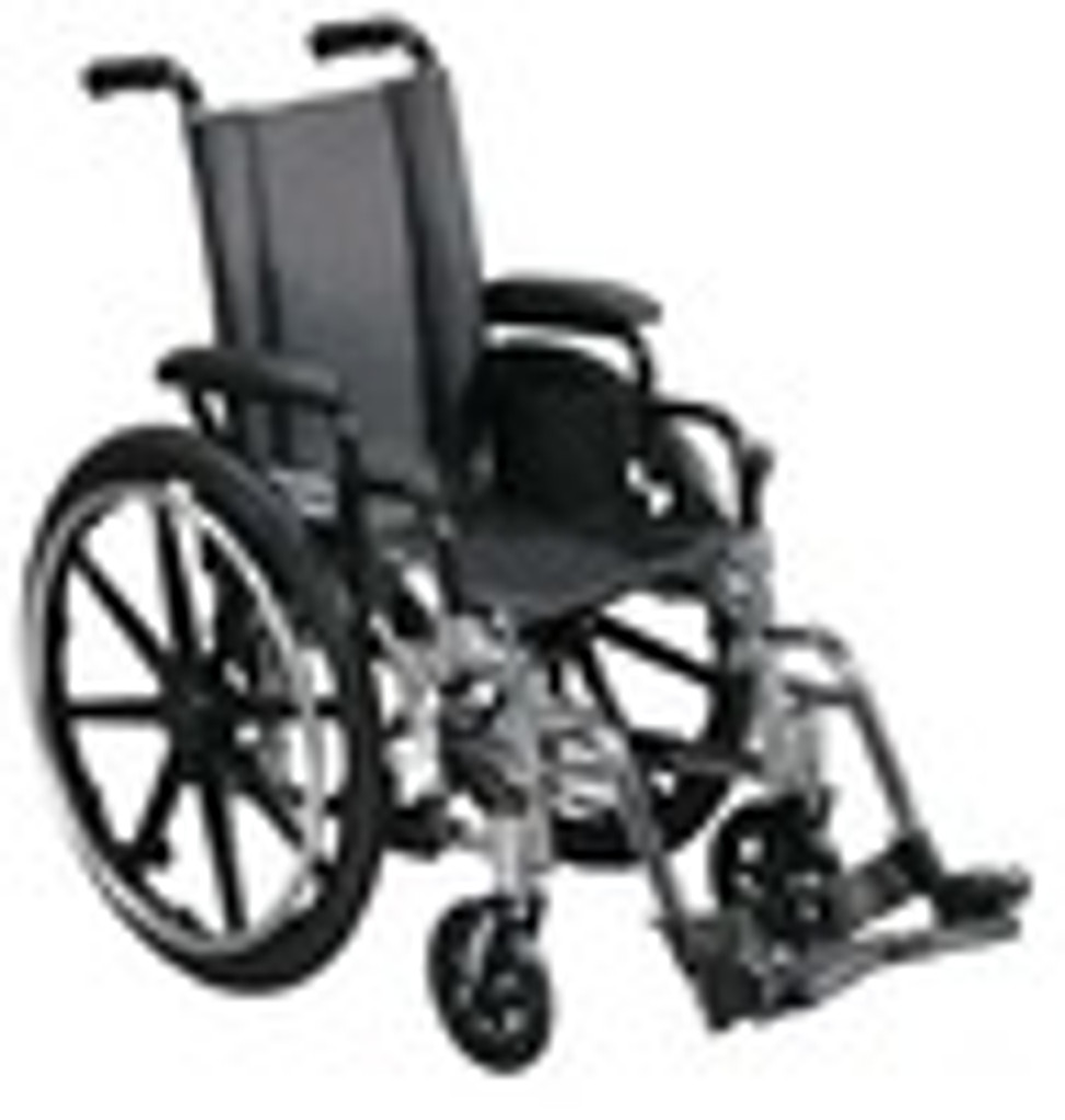Drive Viper- Deluxe High Strength, Lightweight, Dual Axle with Full Arms and Swing Away Footrests