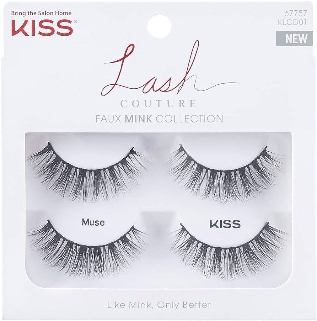 BL Kiss Lash Couture Faux Mink Muse -tuplapakkaus - 3 kappaleen pakkaus