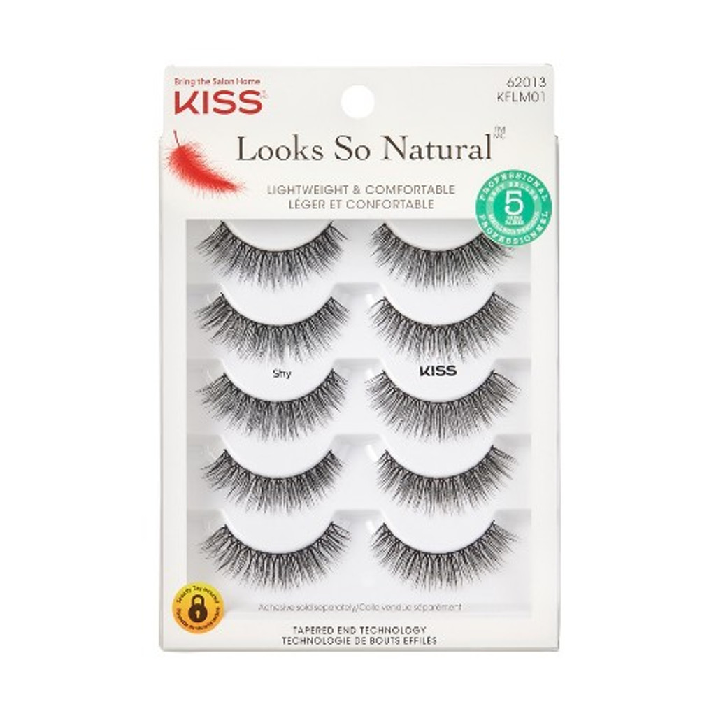 BL Kiss Looks So Natural Lashes Shy, 5 Paar – 3er-Pack