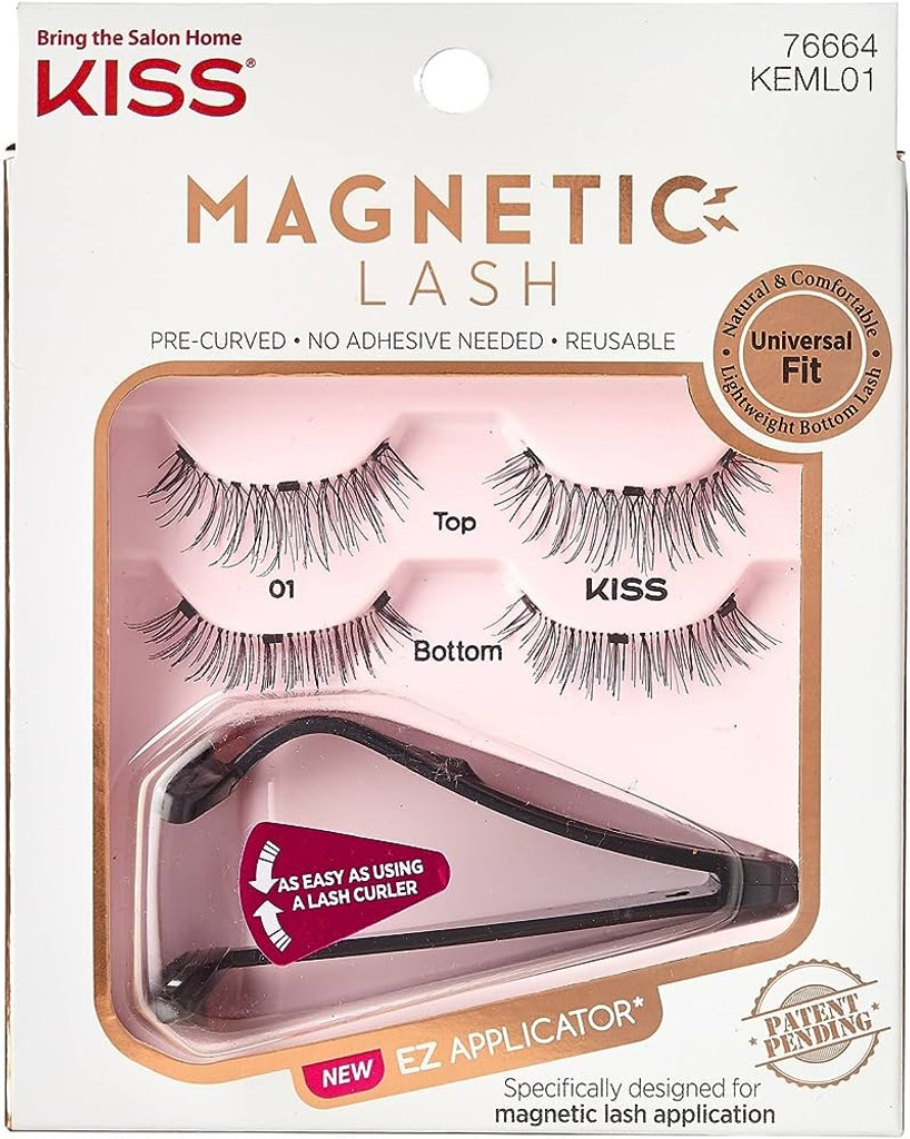 BL Kiss Magnetic Lashes 01 With Applicator - Pack of 3