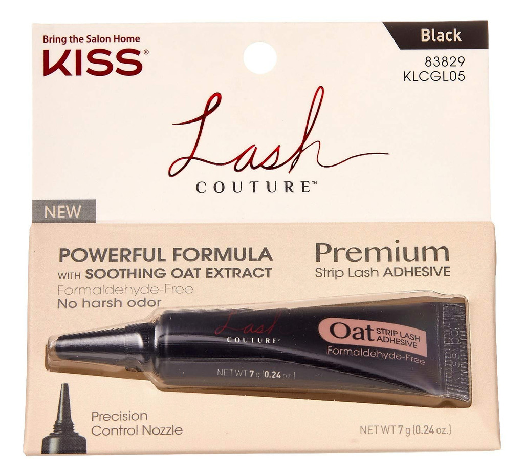 BL Kiss Lash Couture Adhesive Strip Premium Lash Black - חבילה של 3