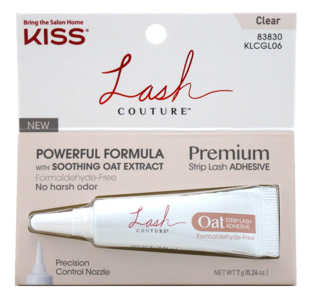 BL Kiss Lash Couture Adhesive Premium Strip Lash Clear - Pakke med 3